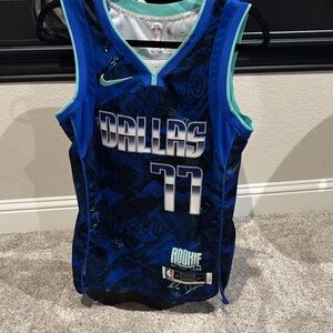 Nike Blue and Teal Dallas Jersey